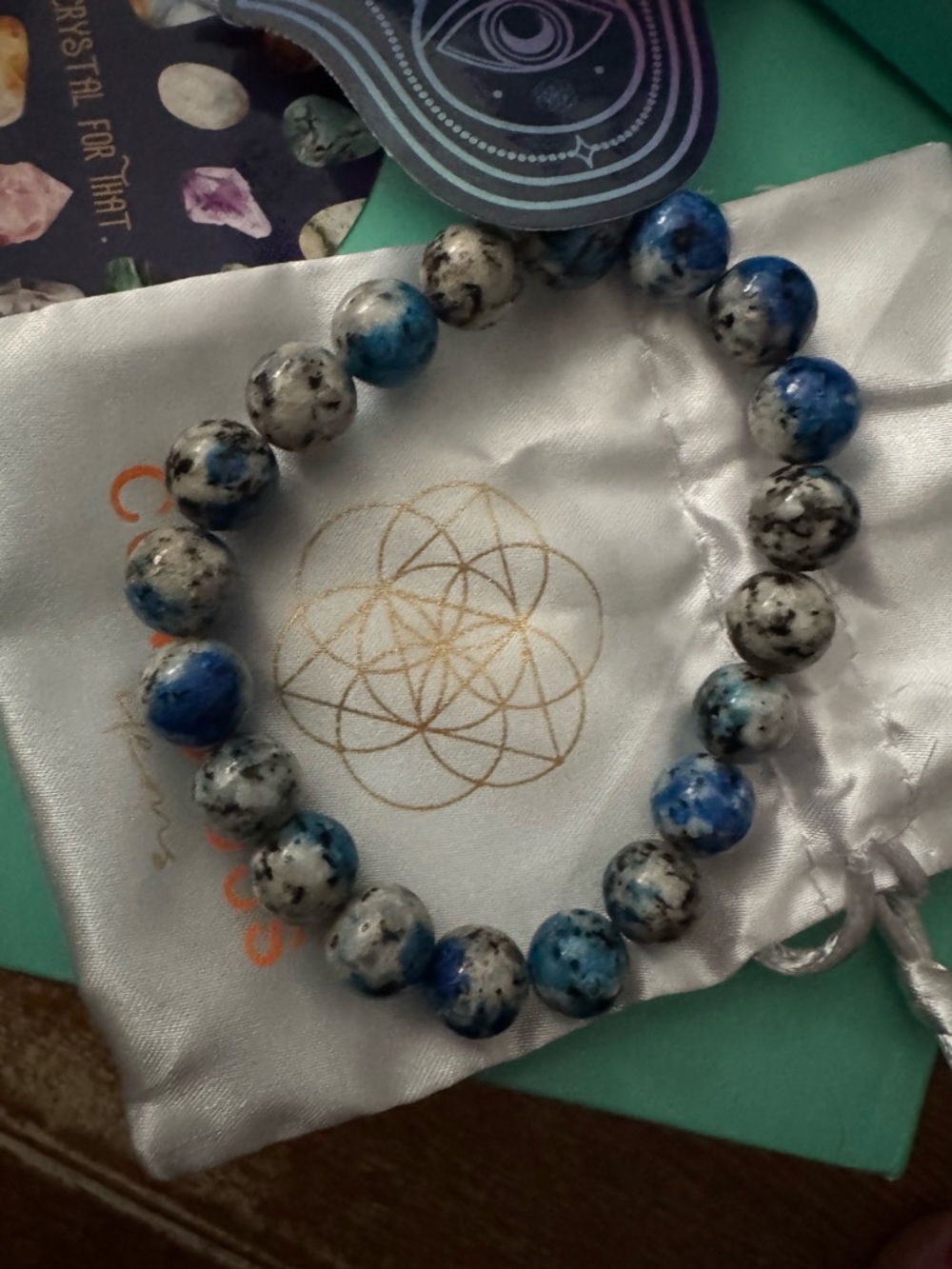 Rare K2 mountain stone Bracelet NEW healing, balance, strength NEW in box